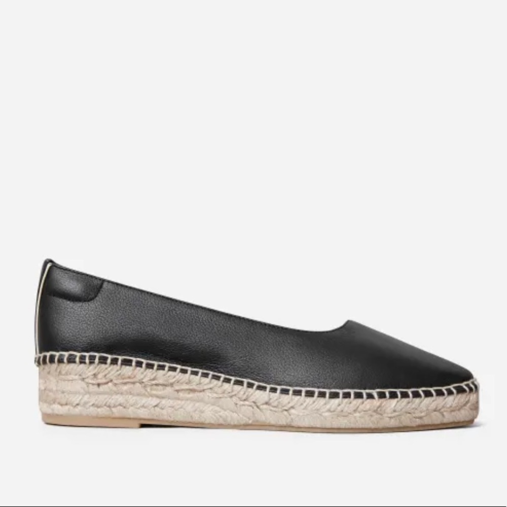 Everlane Espadrilles, black size 6 1/2